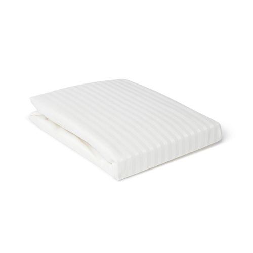 PARURE HOUSSE DE COUETTE RAYÉE BLANCHE