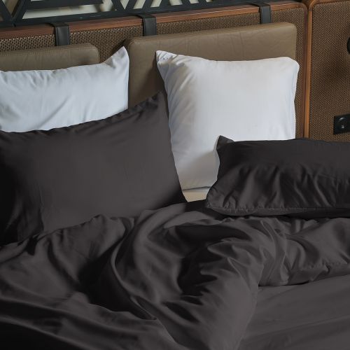 PARURE HOUSSE DE COUETTE COTONELLE NOIR