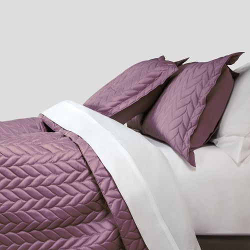 COUVRE-LIT COTONELLE UNI VIOLET
