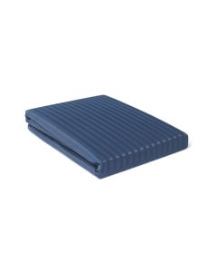 PARURE  HOUSSE DE COUETTE RAYÉE  BLEU MARINE