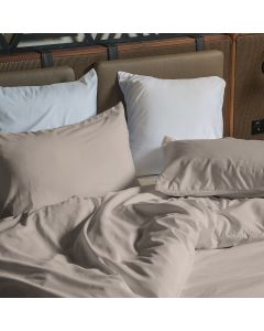 PARURE HOUSSE DE COUETTE COTONELLE NUDE ROSE