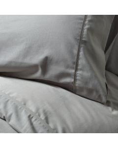 PARURE HOUSSE DE COUETTE COTON CARDE UNIE GREIGE