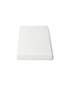PARURE DE DRAPS RAYÉE SATINÉE BLANCHE
