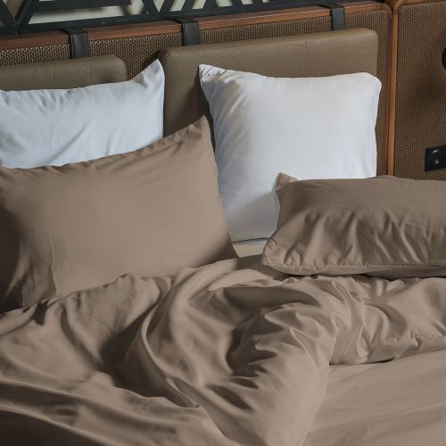 HOUSSE DE COUETTE COTONELLE TAUPE