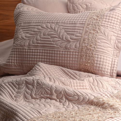 PACK MARIÉE COUVRE LIT NUDE ROSE