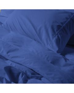 HOUSSE DE COUETTE COTONELLE UNIE BLEU KLEIN