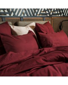 HOUSSE DE COUETTE COTONELLE GRENAT