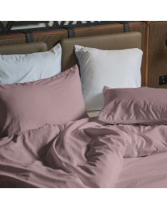 HOUSSE DE COUETTE COTONELLE ROSE DE BOIS