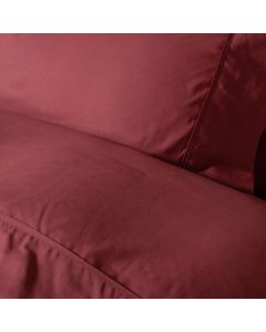 HOUSSE DE COUETTE COTONELLE UNIE GRENAT