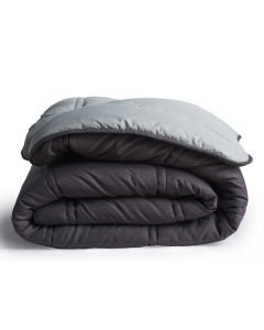 COUETTE R BICOLORE VERT EAU GRIS CARBONE