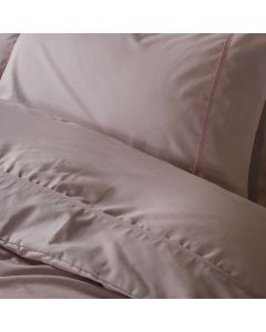 HOUSSE DE COUETTE COTONELLE UNIE VIEUX DE ROSE
