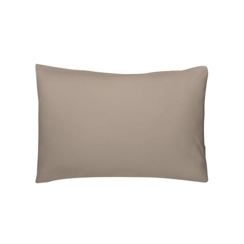 TAIE D'OREILLER COTONELLE BEIGE FONCÉ