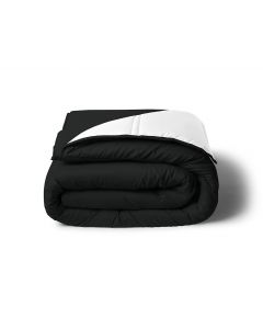 COUETTE TEMPÉRÉE BICOLORE BLANC ET NOIR 