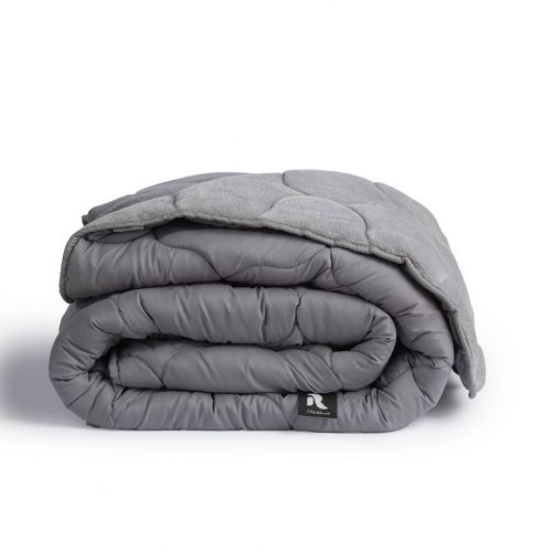 COUETTE R MONOCHROME FLANELLE GRIS 