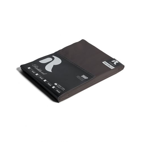 DRAP HOUSSE COTON PERCALE  ANTHRACITE