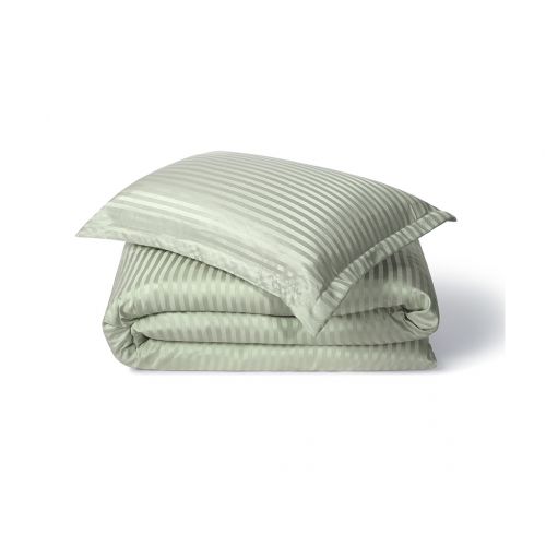 COUETTE RAYÉE SATINÉE VERT PASTEL