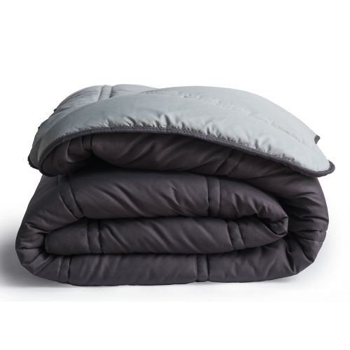 COUETTE R BICOLORE VERT EAU GRIS CARBONE