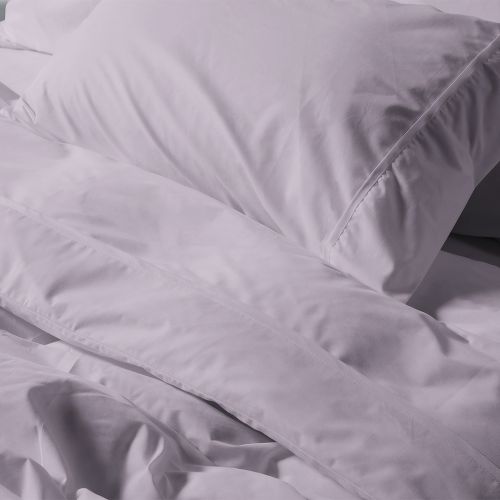 HOUSSE DE COUETTE COTONELLE UNIE LAVANDE