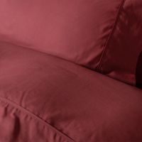 PARURE HOUSSE DE COUETTE COTONELLE UNIE GRENAT