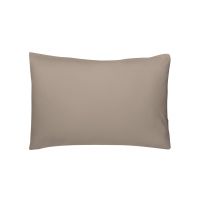 TAIE D'OREILLER COTONELLE BEIGE FONCÉ