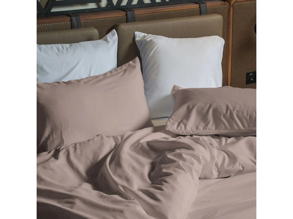 Housse De Couette Buckingham King 230x220 Cm Gris Foncé - Polycoton 150 Fils - 1 Housse + 2 Taies - Great Knot